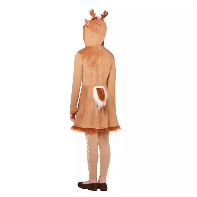 Kids Hooded Deer Dress Costume