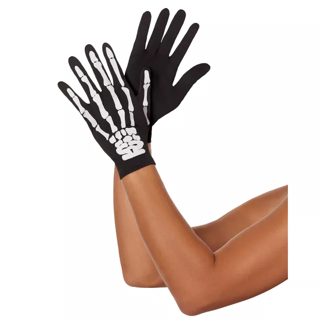 Black Skeleton Gloves