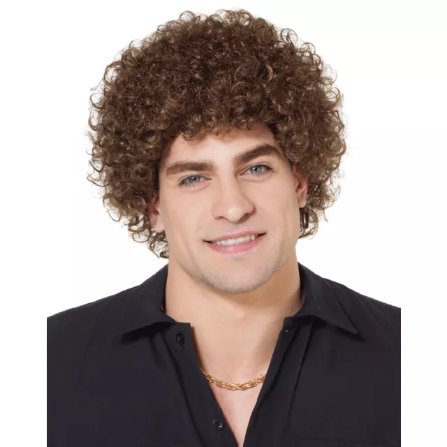 Brown Mini Curly Wig