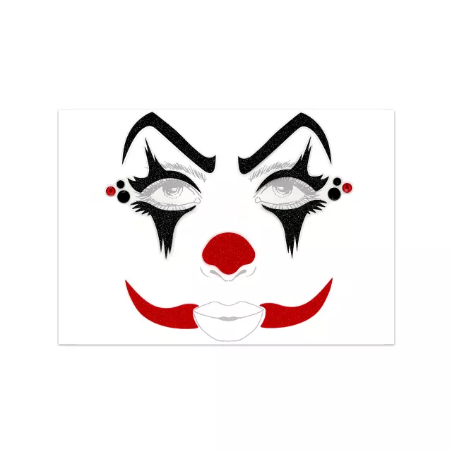 Scary Clown Face Decal