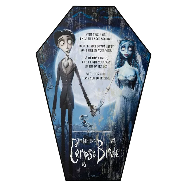 Corpse Bride Coffin Sign - 14 Inch.