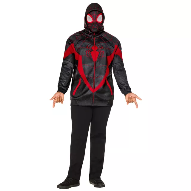 Adult Miles Morales Costume Top and Mask - Spider-Man Classic