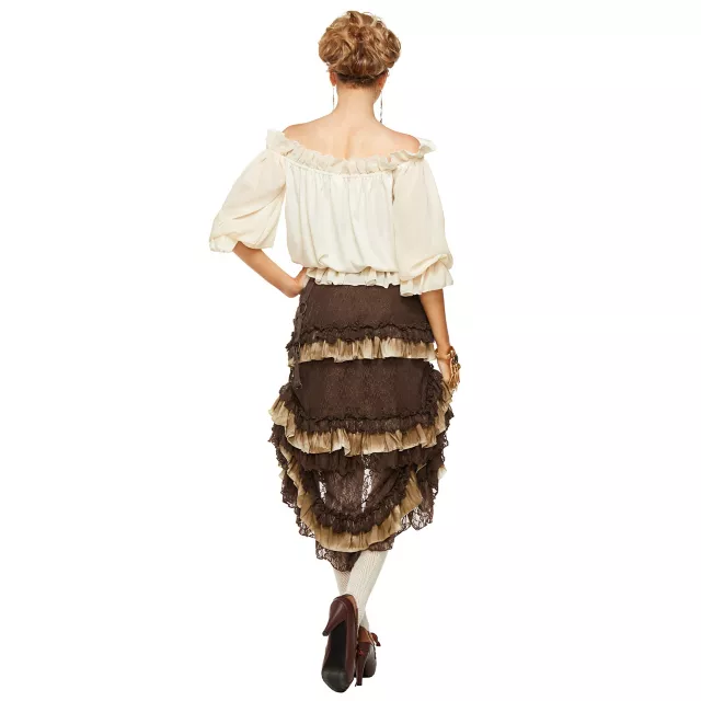 Ivory Off The Shoulder Shirt