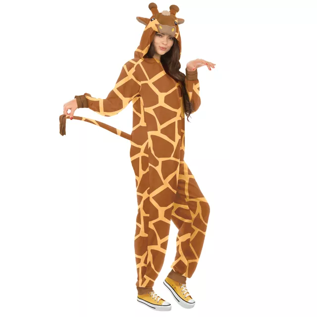 Adult Giraffe Jumpsuit Costume