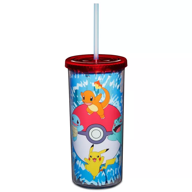 Pokémon Characters Cup with Straw - 20 oz.