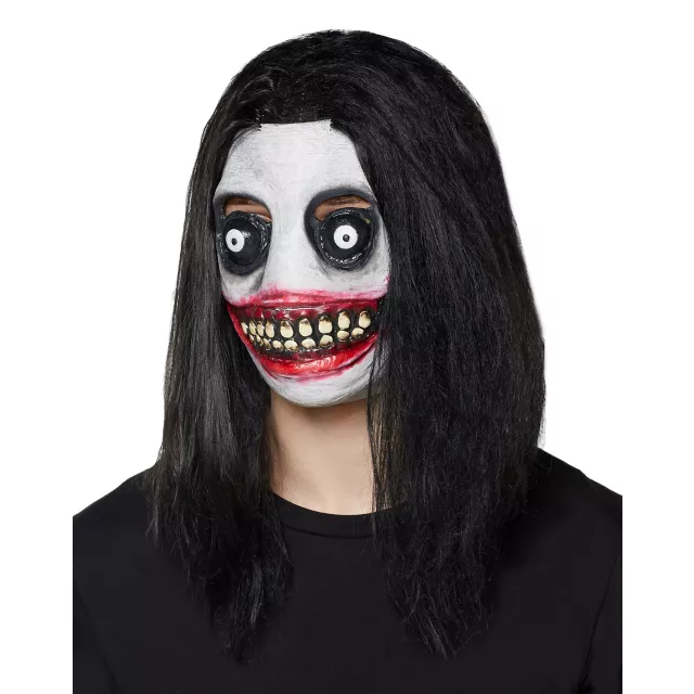 Demented Grinning Killer Half Mask