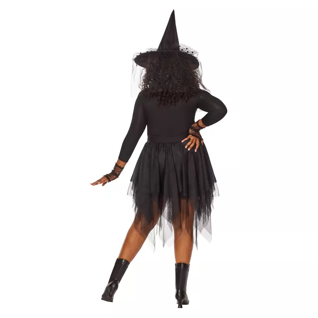 Adult Layered Black Plus Size Skirt