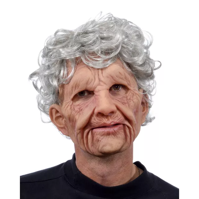 Moving Mouth Grandma Full Mask