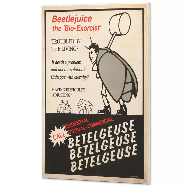 Advertisement Beetlejuice Sign