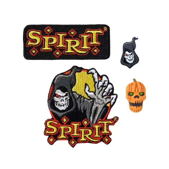 Spirit Halloween Pin and Patch Set