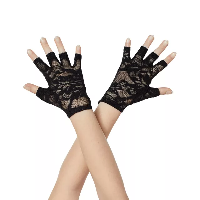 Kids Black Lace Glove