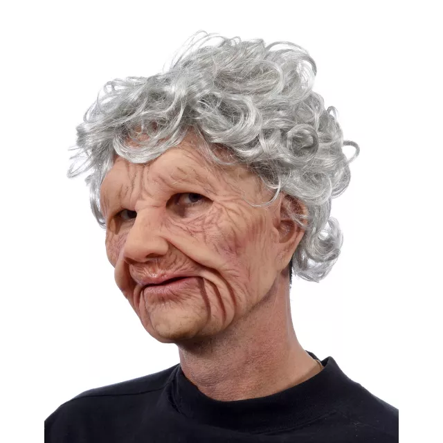 Moving Mouth Grandma Full Mask