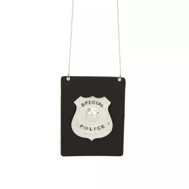 Cop Badge ID Necklace