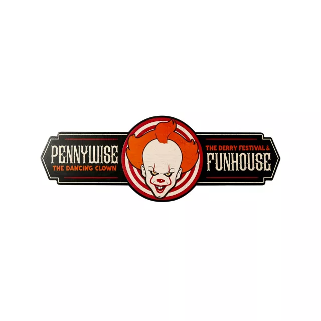 Pennywise Spinning Wood Sign - It Chapter Two