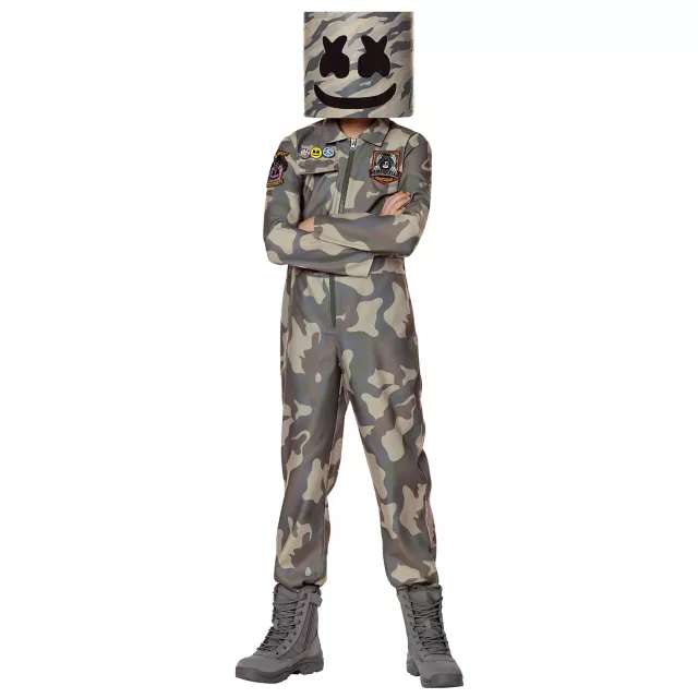 Kids Camo Marshmello Costume