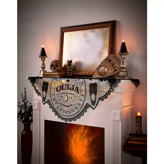 Light-Up LED Ouija Mantel Scarf