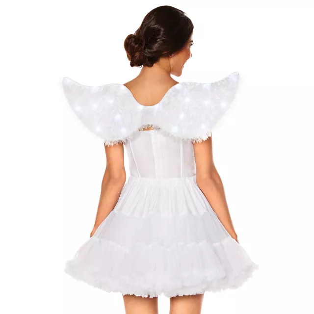 White Light-Up Angel Wings