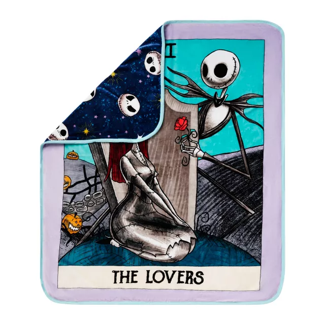 The Lovers Tarot Fleece Blanket - The Nightmare Before Christmas