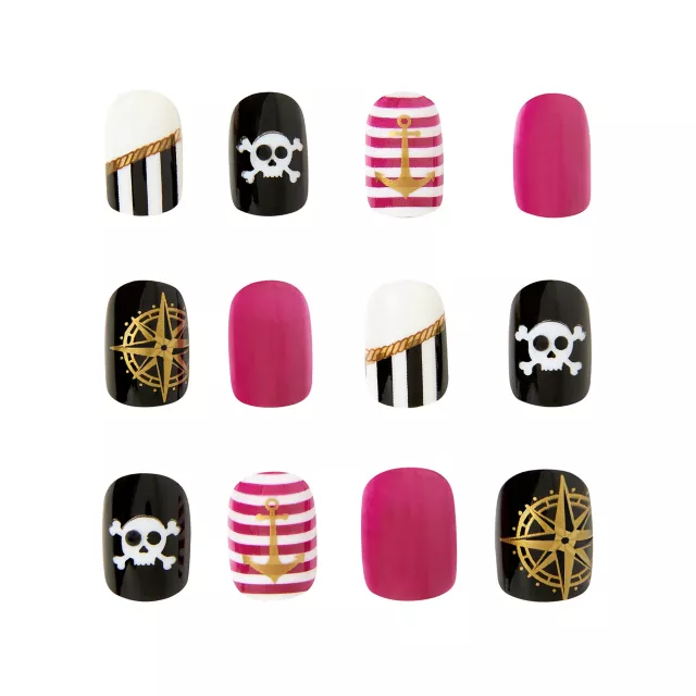 Kids Pirate Press On Nails