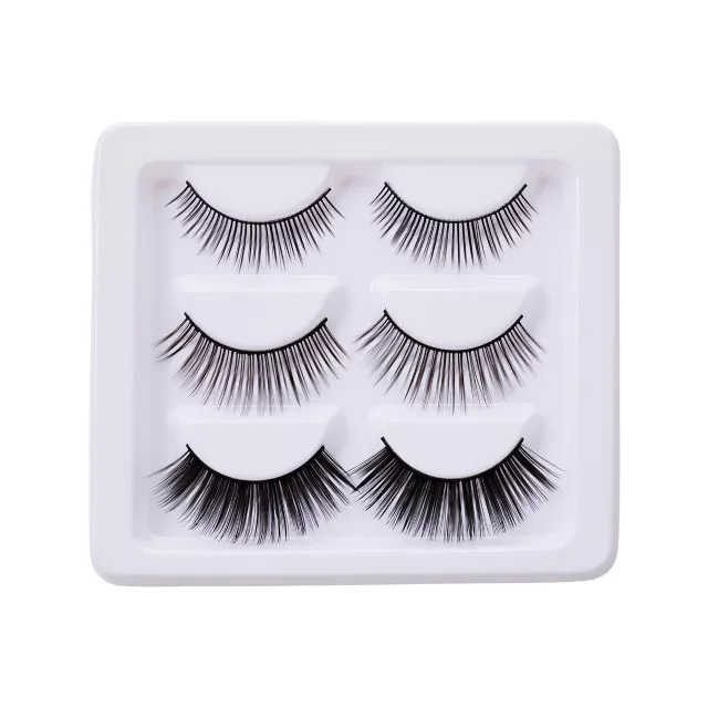 Black Eyelashes and Adhesive - 5 Pack