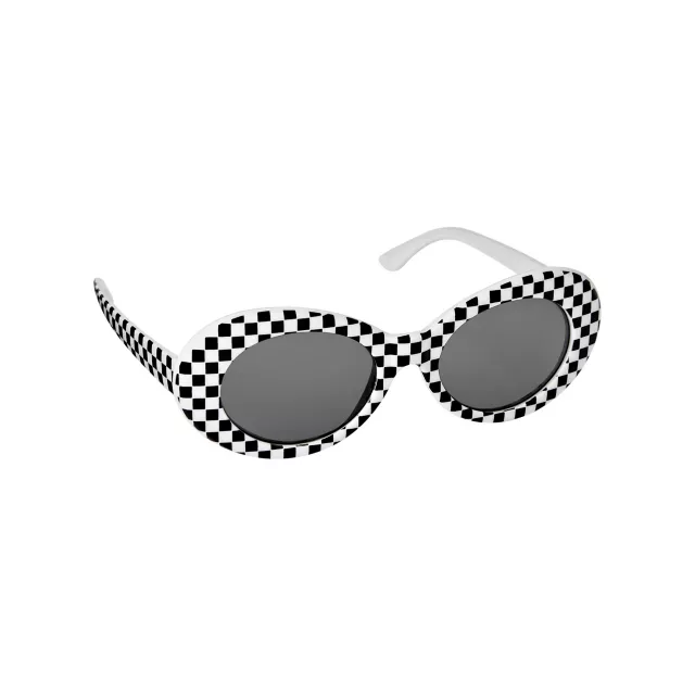 Checkered Mod Sunglasses