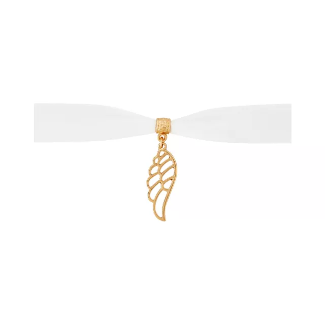 Kids White Angel Wing Choker Necklace