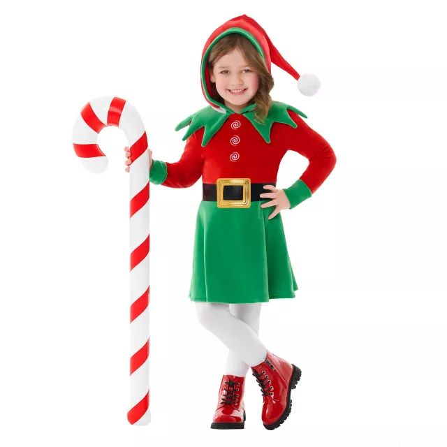 Toddler Elf Hooded Dress Costume