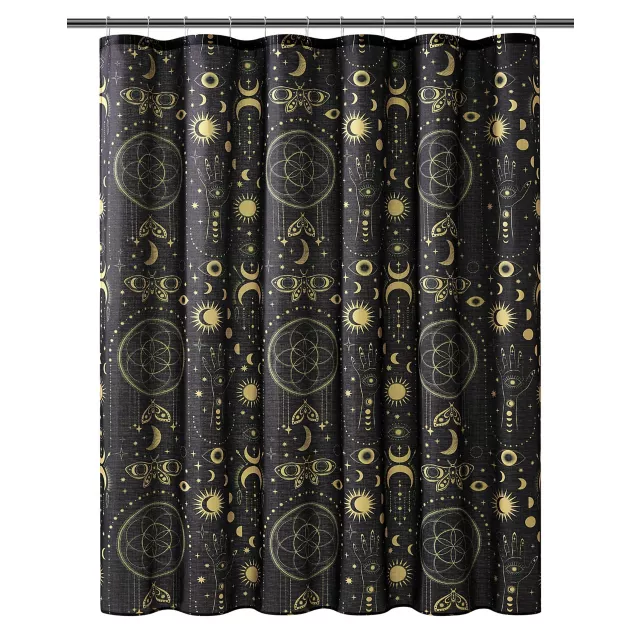 Celestial Noir Shower Curtain