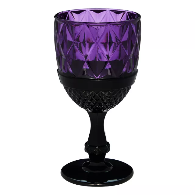 Purple Gothic Glass Goblet