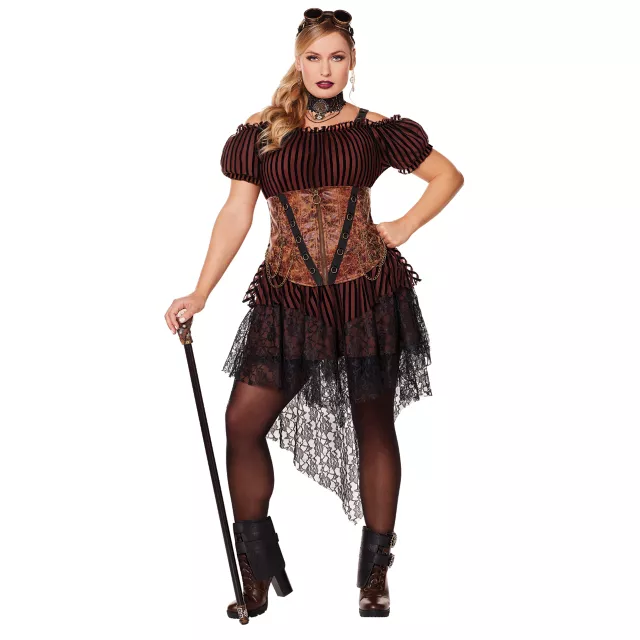 Adult Queen of Steampunk Plus Size Costume