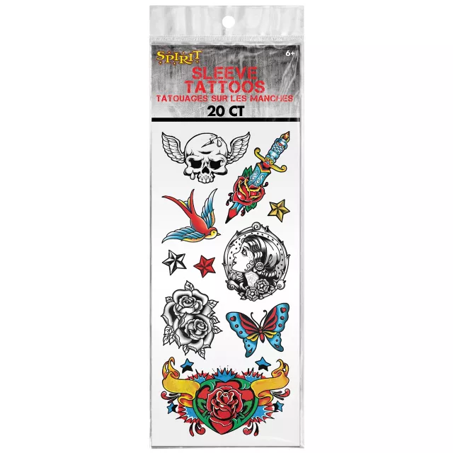 Punk Sleeve Temporary Tattoos