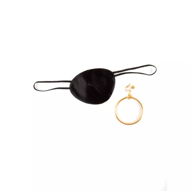 Pirate Earring and Eyepatch Set