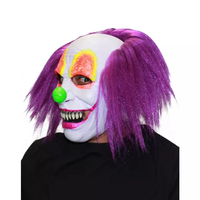 Purple Hair Clown Full Mask