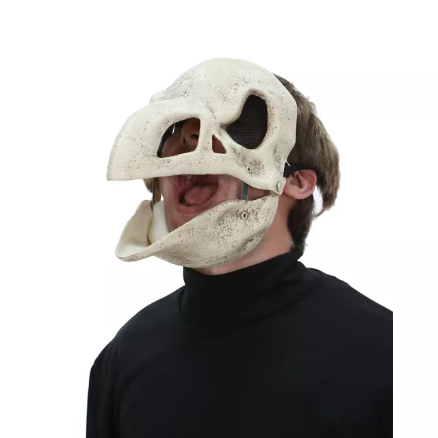 Skeletal Crow Half Mask