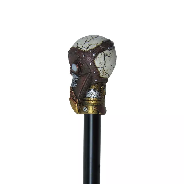 Steampunk Raven Skull Staff