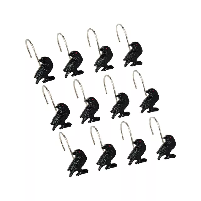 Raven Shower Hook Set - 12 Pack