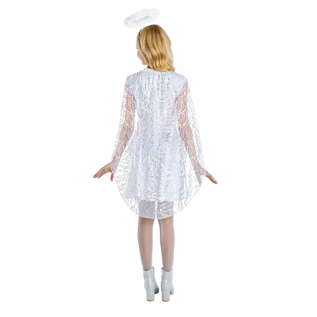 Kids Glitter Angel Dress Costume