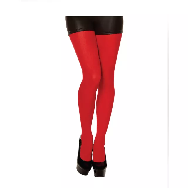 Red Opaque Tights