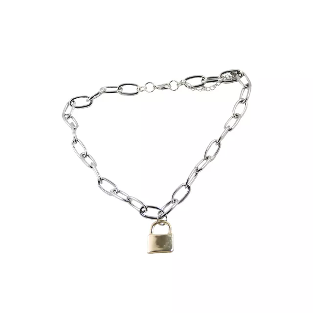 Punk Padlock Chain Necklace