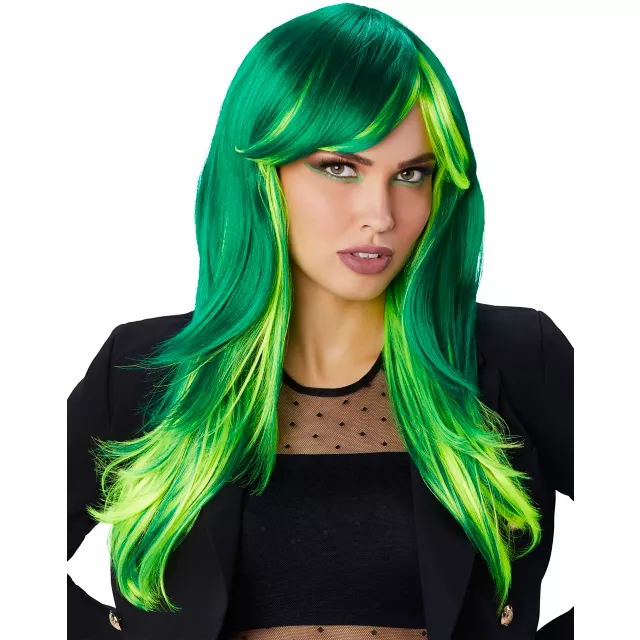 Green Ombre Wig