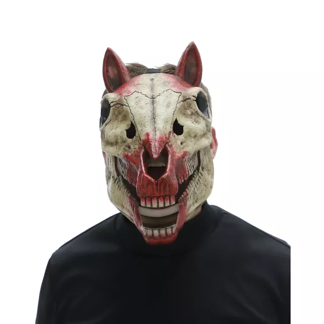 Bloody Skeletal Horse Half Mask