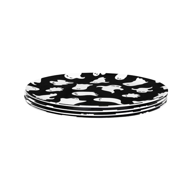 Plastic Ghost Plates - 4 Pack
