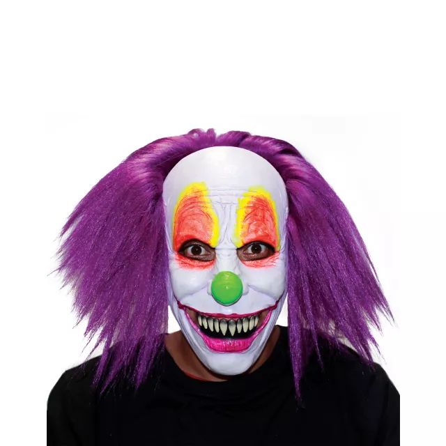 Purple Hair Clown Full Mask