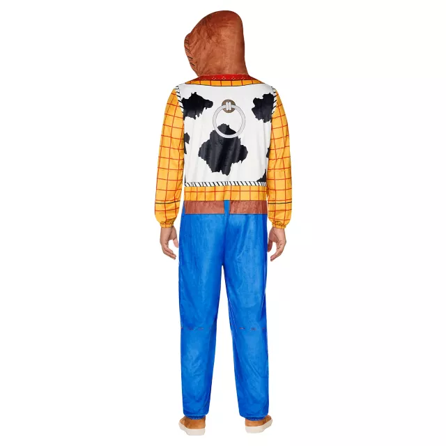Adult Woody Hooded Plush Jumpsuit Costume - Toy Story