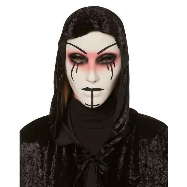 Unholy Possessed Nun Half Mask