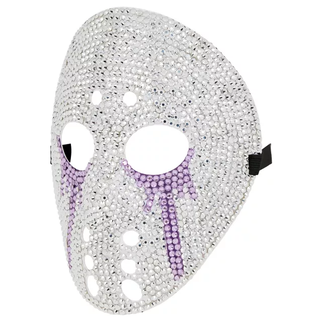Purple Tears Bling Hockey Mask