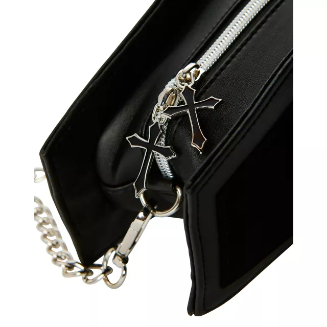 Black Coffin Crossbody Bag