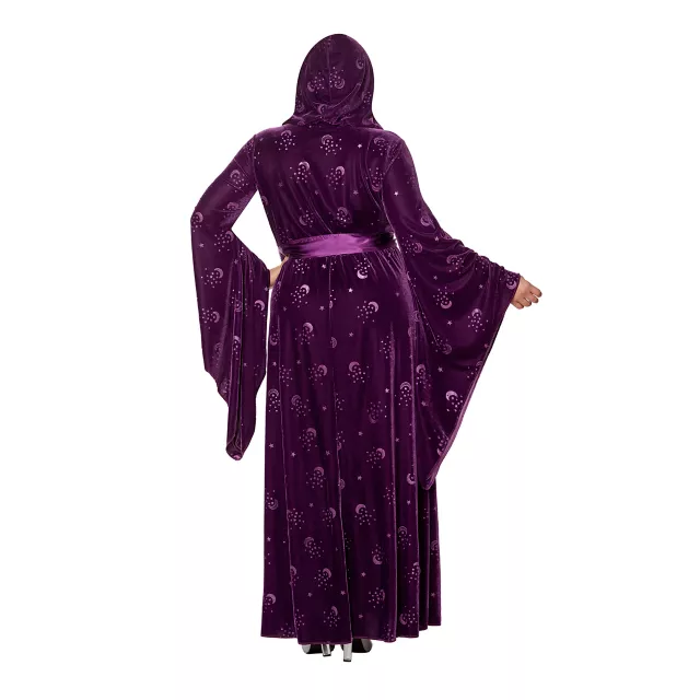 Plus Size Adult Velvet Celestial Robe