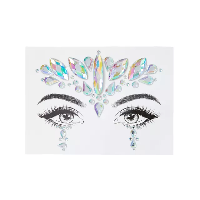 Iridescent Jewels Face Decal