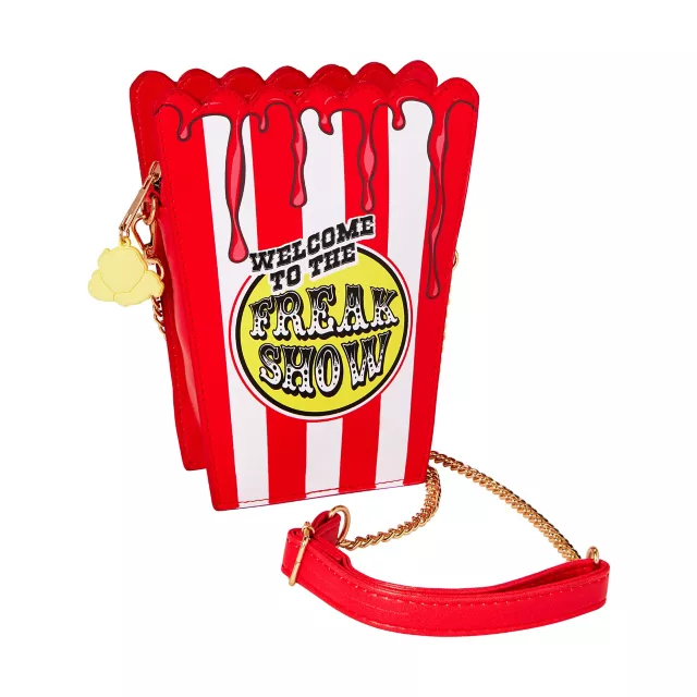 Scary Clown Popcorn Crossbody Bag